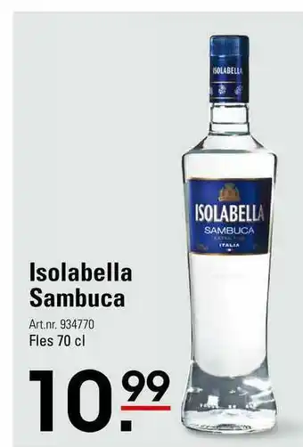 Sligro Isolabella sambuca 70 cl aanbieding