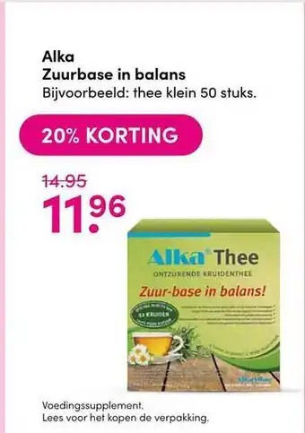 Drogisterij Visser Alka zuurbase in balans aanbieding