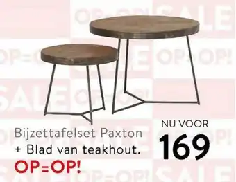 Profijt Meubel Bijzettafelset paxton aanbieding