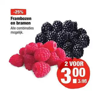 ALDI Frambozen en bramen aanbieding