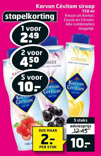 Trekpleister Karvan Cévitam siroop aanbieding