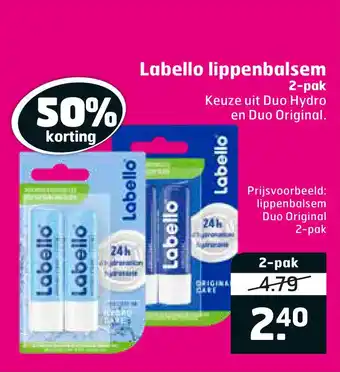 Trekpleister Labello lippenbalsem aanbieding