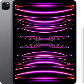 Coolblue Apple ipad pro (2022) 12.9 inch 128gb wifi space gray + apple pencil 2 aanbieding