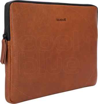 Coolblue Bluebuilt laptophoes leer cognac / voor 13 inch apple macbook air/pro aanbieding