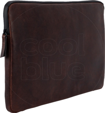 Coolblue Bluebuilt laptophoes leer bruin / voor 13 inch apple macbook air/pro aanbieding