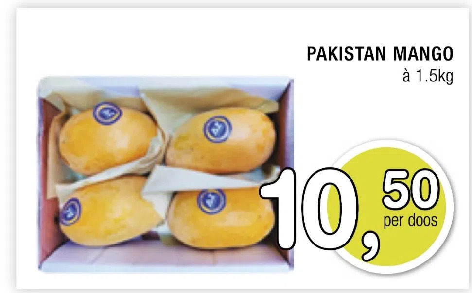 Amazing Oriëntal Pakistan mango à 1.5kg aanbieding