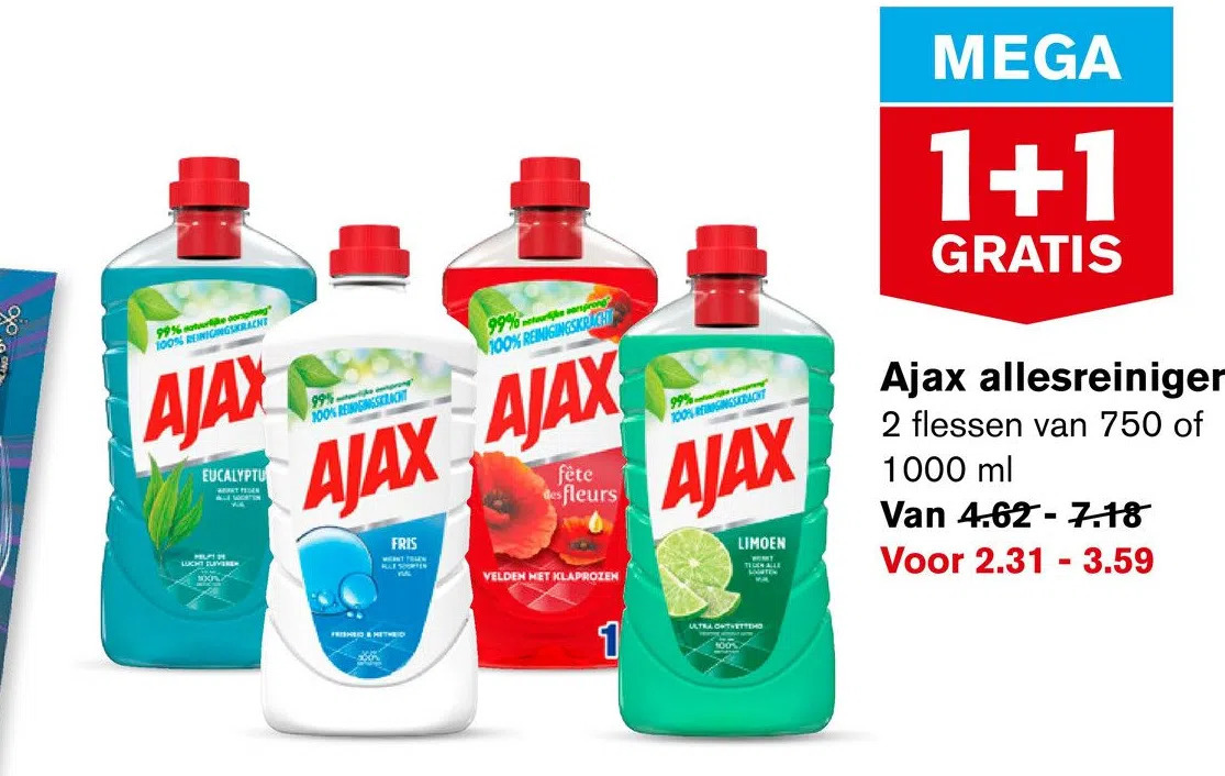 Hoogvliet Ajax allesreiniger aanbieding
