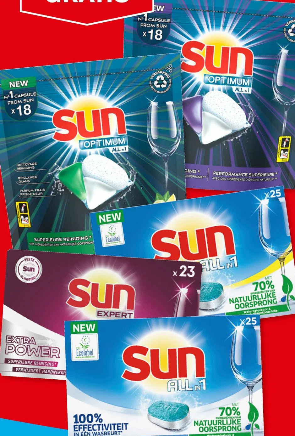 Hoogvliet Sun vaatwastabletten aanbieding