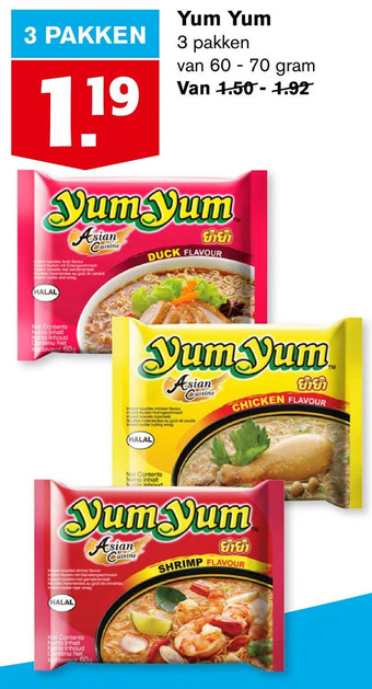 Hoogvliet Yum yum aanbieding