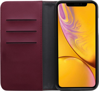Coolblue Bluebuilt apple iphone xr book case leer rood aanbieding