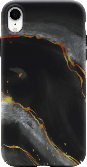 Coolblue Bluebuilt black marble hard case apple iphone xr back cover aanbieding
