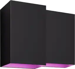 Coolblue Philips hue resonate muurlamp white and color zwart duo pack aanbieding