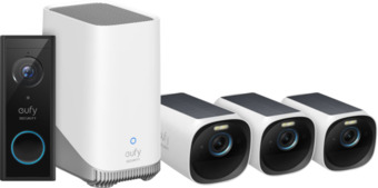 Coolblue Eufycam 3 3-pack + video doorbell battery aanbieding