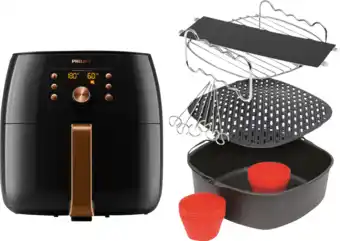 Coolblue Philips airfryer xxl smart sensing premium hd9867/90 + accessoireset aanbieding