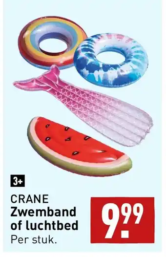 ALDI CRANE Zwemband of luchtbed aanbieding