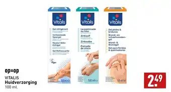 ALDI VITALIS Huidverzorging 100 ml aanbieding