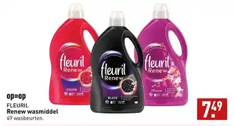 ALDI FLEURIL Renew wasmiddel 49 wasbeurten. aanbieding