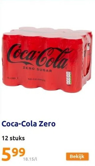 Action Coca-cola zero aanbieding