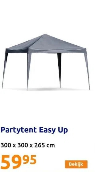 Action Partytent easy up aanbieding