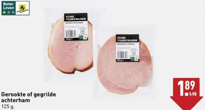 ALDI Gerookte of gegrilde achterham aanbieding