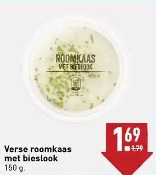 ALDI Verse roomkaas met bieslook 150 g. aanbieding