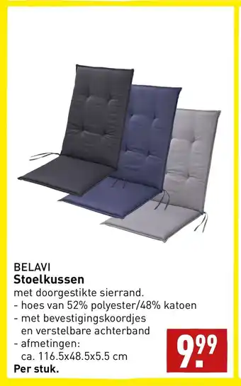 ALDI BELAVI Stoelkussen 116.5x48.5x5.5 cm aanbieding