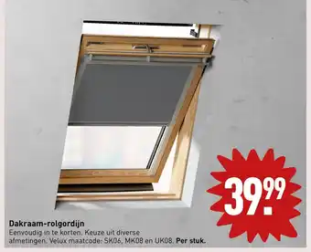 ALDI Dakraam-rolgordijn aanbieding