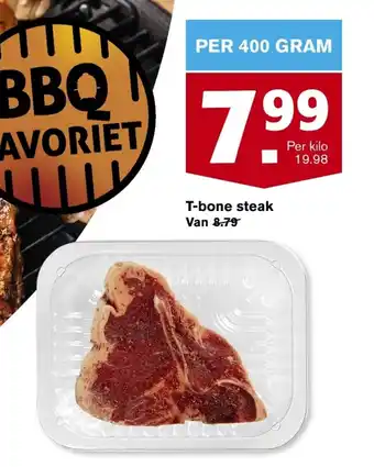 Hoogvliet T-bone steak 400 GRAM aanbieding