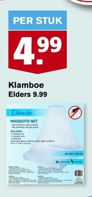 Hoogvliet Klamboe aanbieding