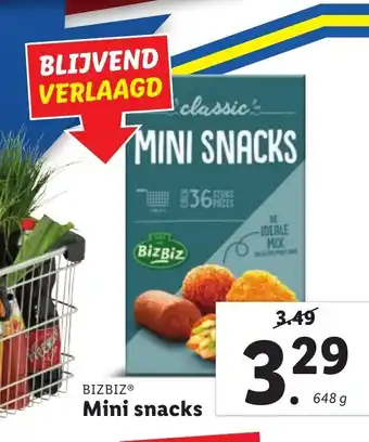 Lidl BIZBIZⓇ Mini snacks 648 g aanbieding