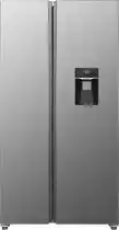 Bol.com Exquisit sbs146-ws-040es - amerikaanse koelkast - waterdispenser - display - 439 liter - zilver aanbieding