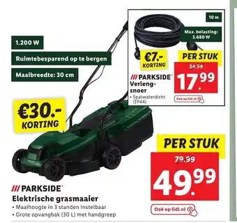 Lidl PARKSIDE Elektrische grasmaaier aanbieding