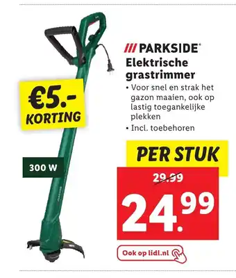 Lidl PARKSIDEⓇ Elektrische grastrimmer 300W aanbieding