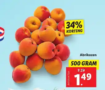 Lidl Abrikozen 500 GRAM aanbieding