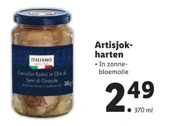 Lidl ITALIAMO Artisjok-harten 370 ml aanbieding