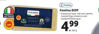 Lidl ITALIAMO Fontina DOP 250 g aanbieding