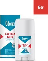 Bol.com Odorex extra dry creme stick - voordeelverpakking - unisex - 6 x 40ml aanbieding