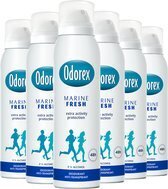 Bol.com Odorex marine fresh deodorant spray - voordeelverpakking - unisex - 6x 150ml aanbieding
