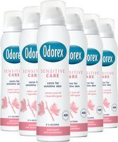 Bol.com Odorex sensitive care deodorant spray - voordeelverpakking - vrouw - 6x 150ml aanbieding