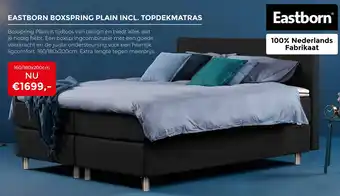 Tilders Meubelen Eastborn boxspring plain incl. topdekmatras aanbieding