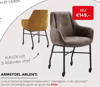 Tilders Meubelen Armstoel arlenti aanbieding