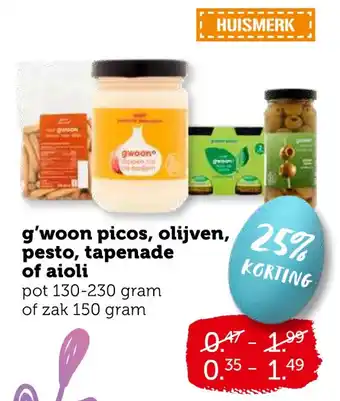 Coop g'woon picos aanbieding