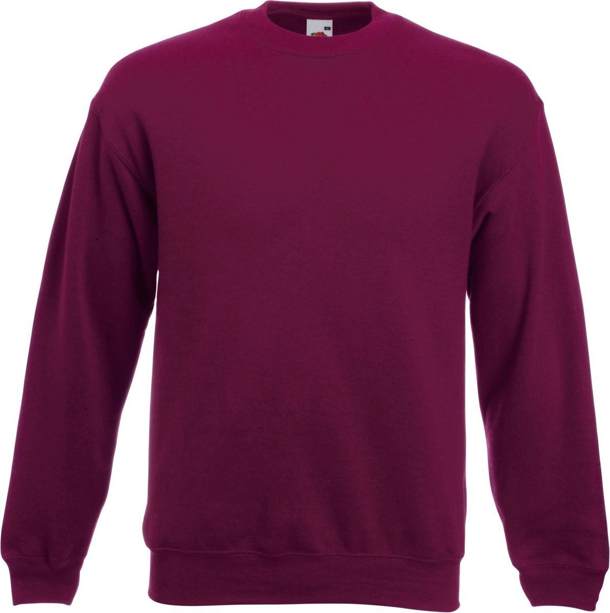 Bol.com Fruit of the loom unisex premium 70/30 set-in sweater (bordeaux) aanbieding