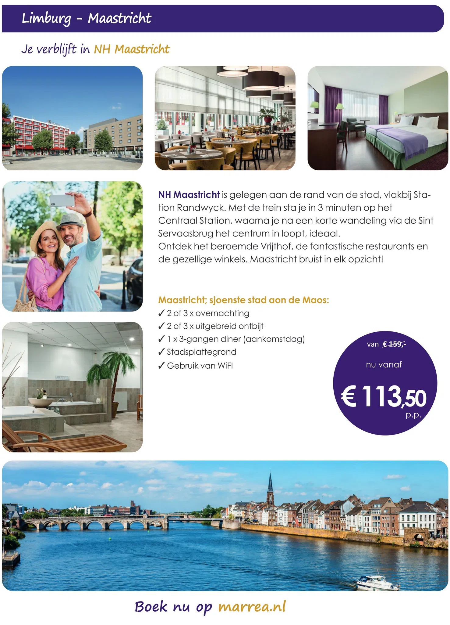 Marrea Hotelarrangementen Limburg - maastricht aanbieding