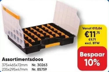 Toolstation Assortimentsdoos aanbieding