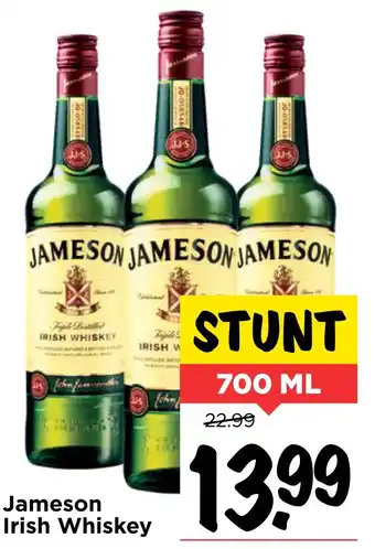 Vomar Voordeelmarkt Jameson Irish Whiskey 700 ml aanbieding