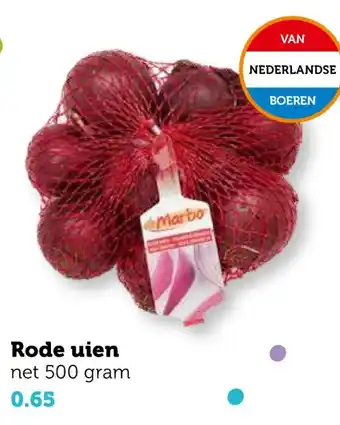 Coop Rode uien 500 gram aanbieding