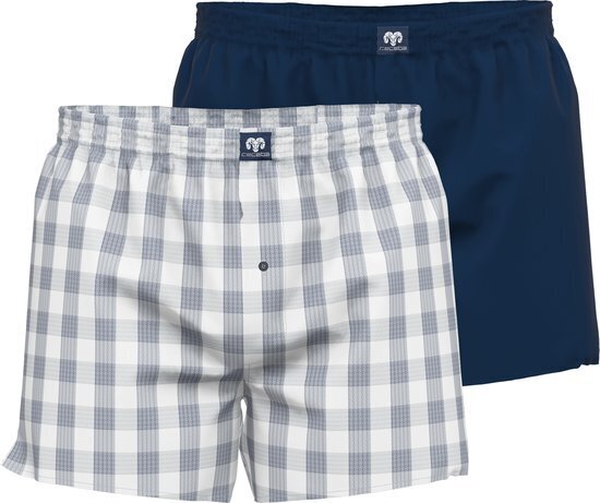 Bol.com Ceceba ontario 2-pack heren wijde boxer shorts - blauw - maat m aanbieding