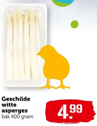 Coop Geschilde witte  400 gram aanbieding