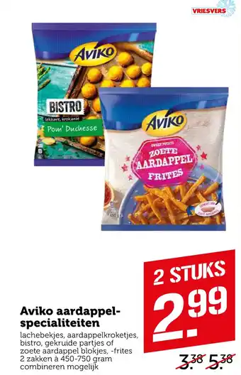 Coop Aviko aardappel- specialiteiten aanbieding